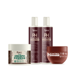 Kit Ph Control - Shampoo, Condicionador, Máscara e Creme de Pentear (4 Itens)